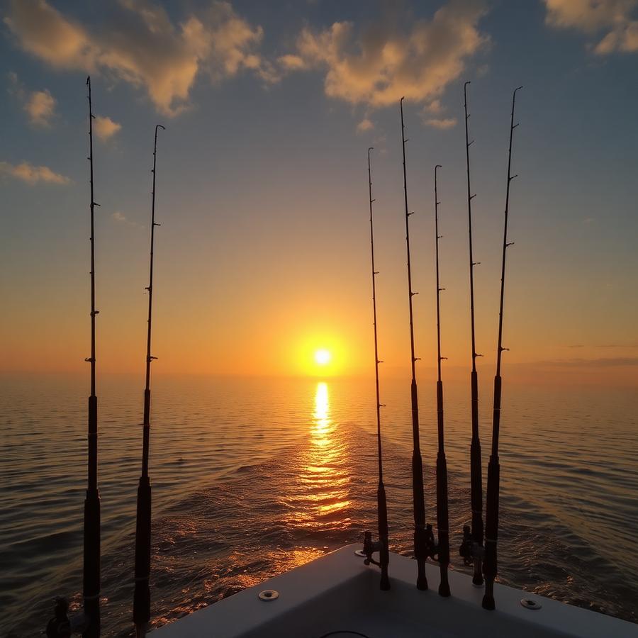 Rods at sunrise